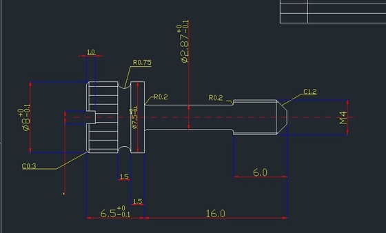 Hırsızlığa Karşı Tutsak Paslanmaz Çelik Torx Vida, Sütun M4X12 ile