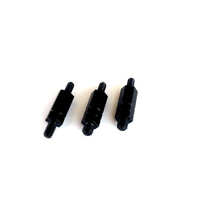 #4-40 Çekirdek Bağlantısı İçin Çift Kısımlı Dönerli Hex Bracket Soğuk Kalıplı M3 10mm Elektroforez Siyah Hex Stud