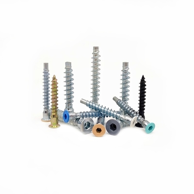 Çökmüş ahşap dolap vidaları 2.9mm M6*50 M7*28 Düz başlı altıgen kendi kendine dokunan vidalar