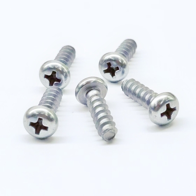 Çinko Nikel Alaşım Phillips Pan Head Plastikler için Kendini Tapping vidalar M5 * 16