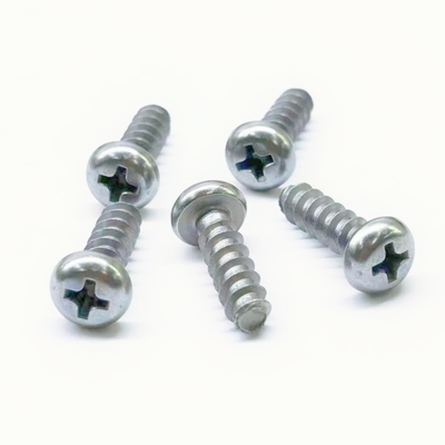 Çinko Nikel Alaşım Phillips Pan Head Plastikler için Kendini Tapping vidalar M5 * 16