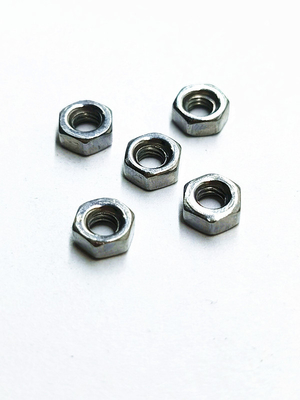 Hex Nut Çinko Nikel Alaşım Paslanmaz Çelik Bağlayıcılar Orijinal Renk
