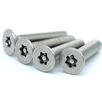 Korrozyona dayanıklı kaplamalar ve PIN Torx Groove Tamper Proof güvenlik vidaları uzun ömürlü dayanıklılık için