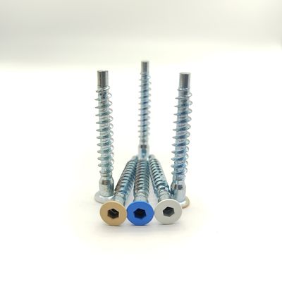 Paslanmaz Çelik M5 Kendinden Diş Açan Vidalar Çinko Kaplamalı Yassı Kafa 100'lü Paket