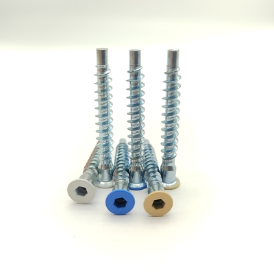 Paslanmaz Çelik M5 Kendinden Diş Açan Vidalar Çinko Kaplamalı Yassı Kafa 100'lü Paket