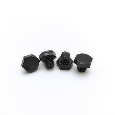 M8x1.25mm Paslanmaz Çelik Hex Bolt 12.3mm Siyah Elektroplaç