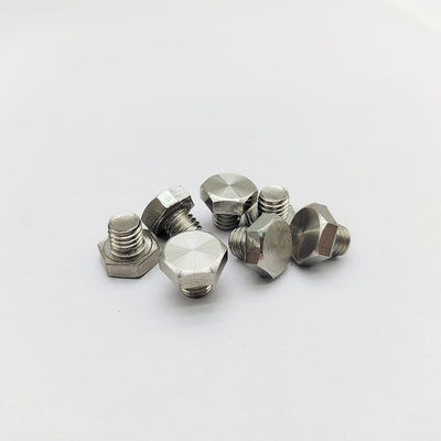 M8 Chrome Wheel Bolts 12.3mm Uzunluk 13mm Hex Baş Paslanmaz Çelik