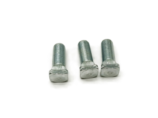 ISO Sertifikalı Alaşımlı Çelik Kare Baş Boults Galvanize 0.05mm Tolerans Tekerlekler için Uygun