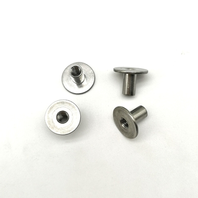 Yaka Çatlak Paslanmaz Çelik Rivet T Kap ANSI Standart 1.583g Ağırlık 13x10mm Çatlak Tubular Rivets Çelik Bushing