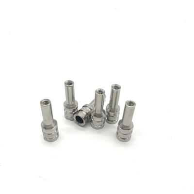Yaldızlı CNC Torna İşleme Parçaları, 316 Paslanmaz Çelik Mil 6x31.6mm