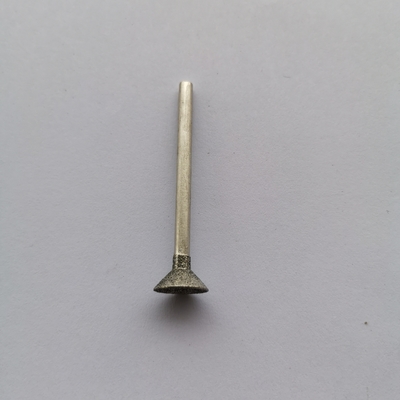 6mm Elmas Döner Burr Matkap Ucu, Döner Alet İçin 3mm Şaftlı Elmas Çivi Kafası Çapak Alma Aracı