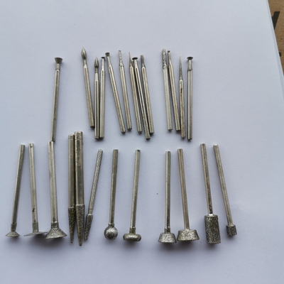 6mm Elmas Döner Burr Matkap Ucu, Döner Alet İçin 3mm Şaftlı Elmas Çivi Kafası Çapak Alma Aracı