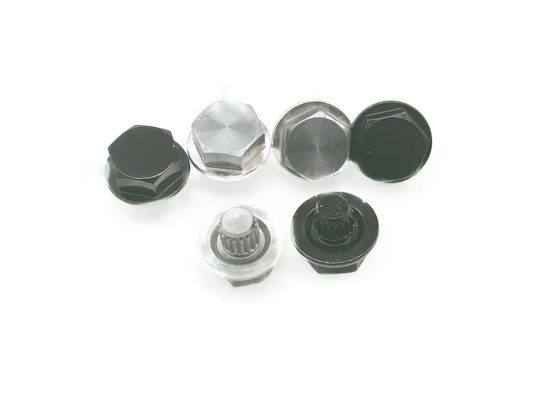 siyah Cnc Torna Torna Parçaları altıgen somun 7x14mm Elektroforez Tedavisi