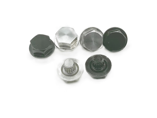 siyah CNC Torna İşleme Parçaları altıgen somun BS Standart Dekoratif 7x14mm