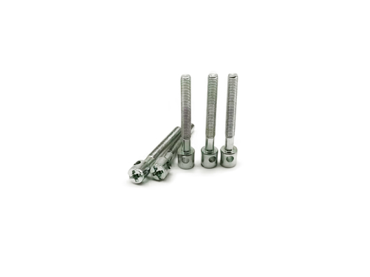 Galvanizli Karbon Çelik Makina Vidaları M3x25 Kumlama Tek Delik