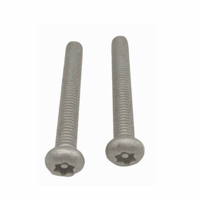 6-32x1/2" Kurcalamaya Dayanıklı Güvenlik Makinesi Vida Düğmesi 6 Lob Torx Merkez Pim Başlığı
