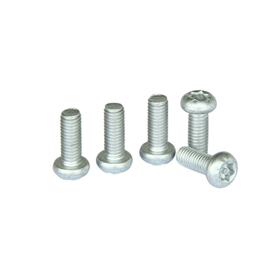 6-32 X 1/2" Dış Müdahale Korumalı Güvenlik Makinesi Vida Düğmesi 6 Lob Torx Merkez Pim Başlığı