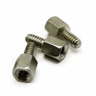 10.8mm cilalı hex #4-40 baş çelik çıkma vidaları paslanmaz çelik altıgen tek çıkma vidaları
