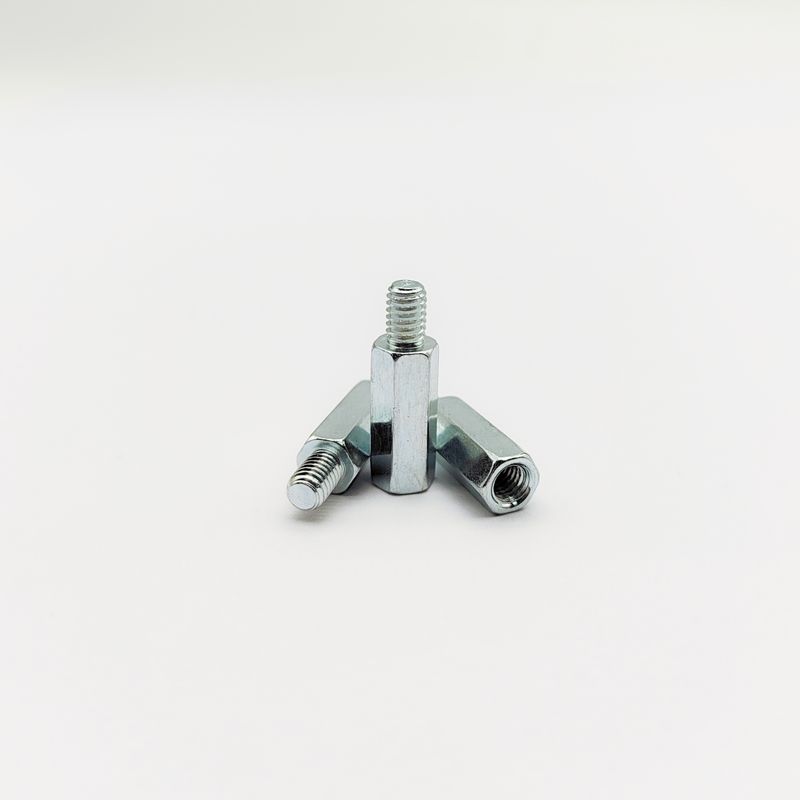 Ağır Hizmet Tipi Erkek-Dişi Altıgen Dişli Vida - Endüstriyel Sınıf - Mavi-Çinko Kaplamalı - M4'ten M10'a